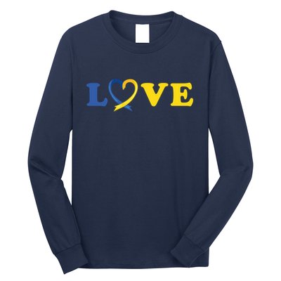 Love Down Syndrome Awareness Long Sleeve Shirt
