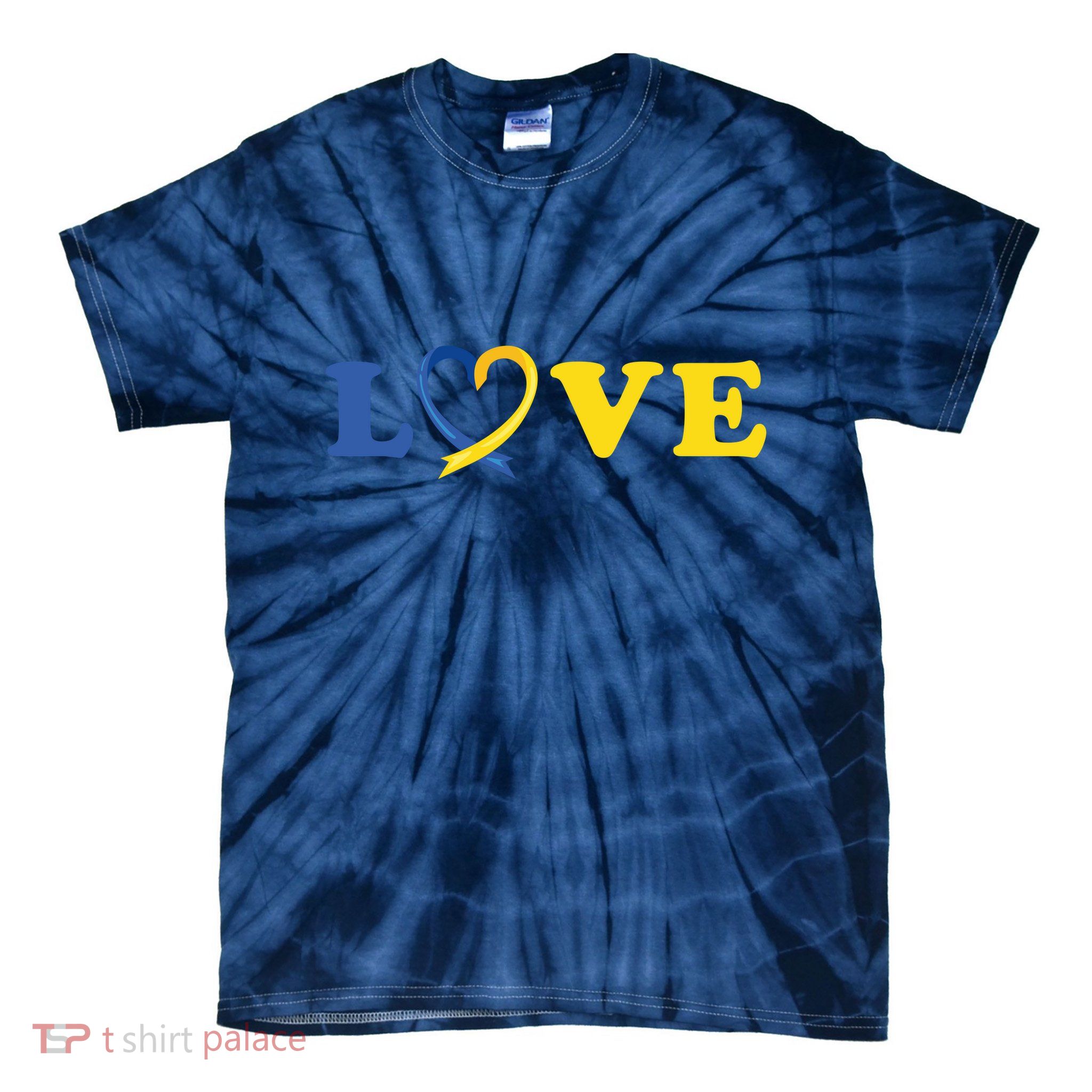 Love Down Syndrome Awareness Tie-Dye T-Shirt