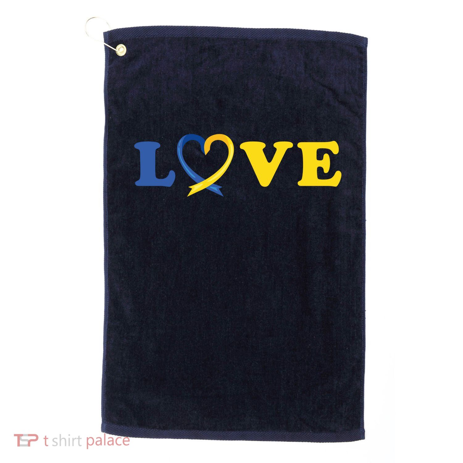 Love Down Syndrome Awareness Golf Towel