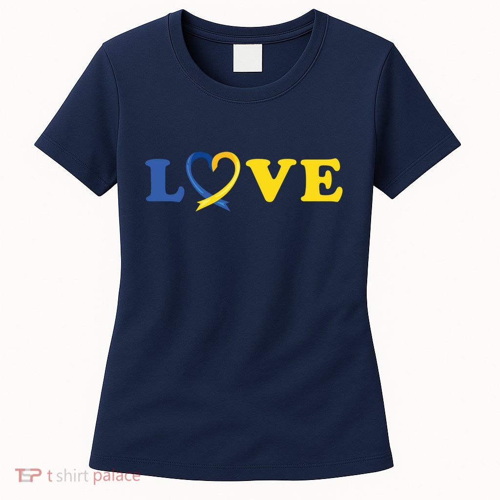 Love Down Syndrome Awareness Womens T-Shirt