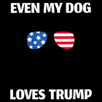 Labrador Dog Sunglasses Usa Flag Even My Dog Loves Trump Backpack