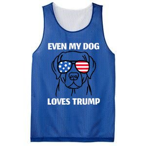 Labrador Dog Sunglasses Usa Flag Even My Dog Loves Trump Mesh Reversible Basketball Jersey Tank