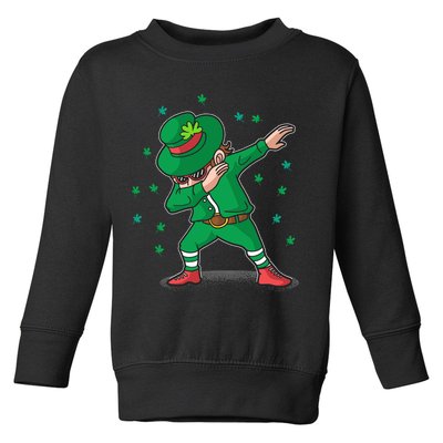 Leprechaun Dab St Patrick's Day Party Toddler Sweatshirt