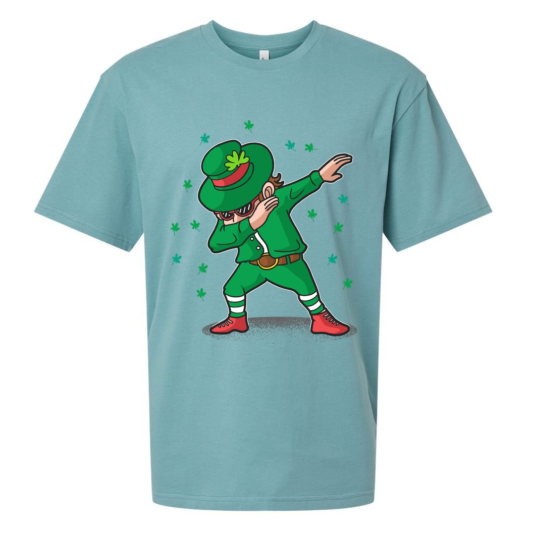Leprechaun Dab St Patrick's Day Party Sueded Cloud Jersey T-Shirt