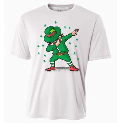 Leprechaun Dab St Patrick's Day Party Cooling Performance Crew T-Shirt