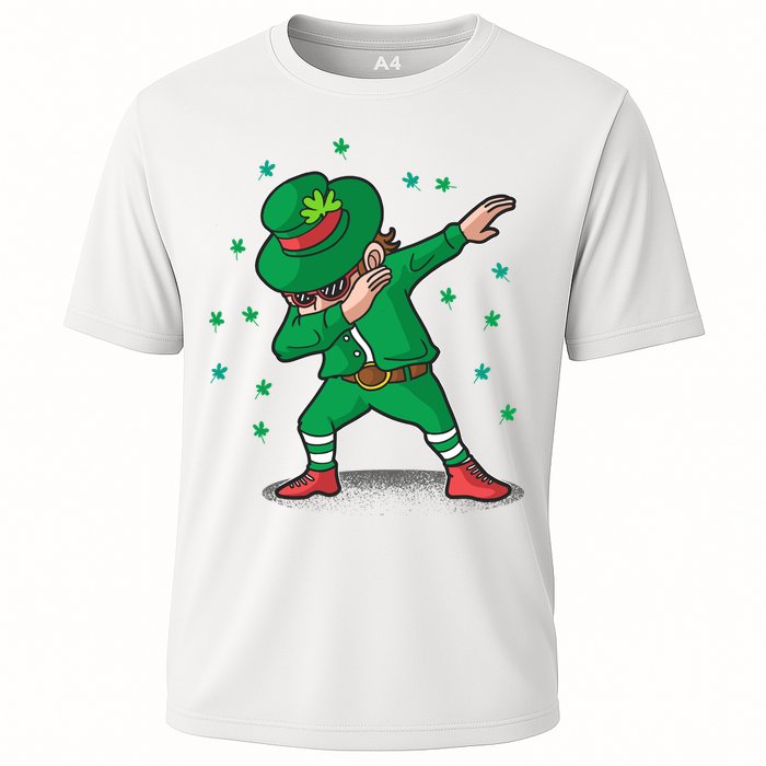 Leprechaun Dab St Patrick's Day Party Cooling Performance Crew T-Shirt