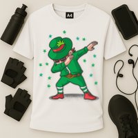 Leprechaun Dab St Patrick's Day Party Cooling Performance Crew T-Shirt