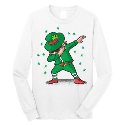 Leprechaun Dab St Patrick's Day Party Long Sleeve Shirt