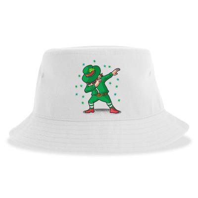 Leprechaun Dab St Patrick's Day Party Sustainable Bucket Hat