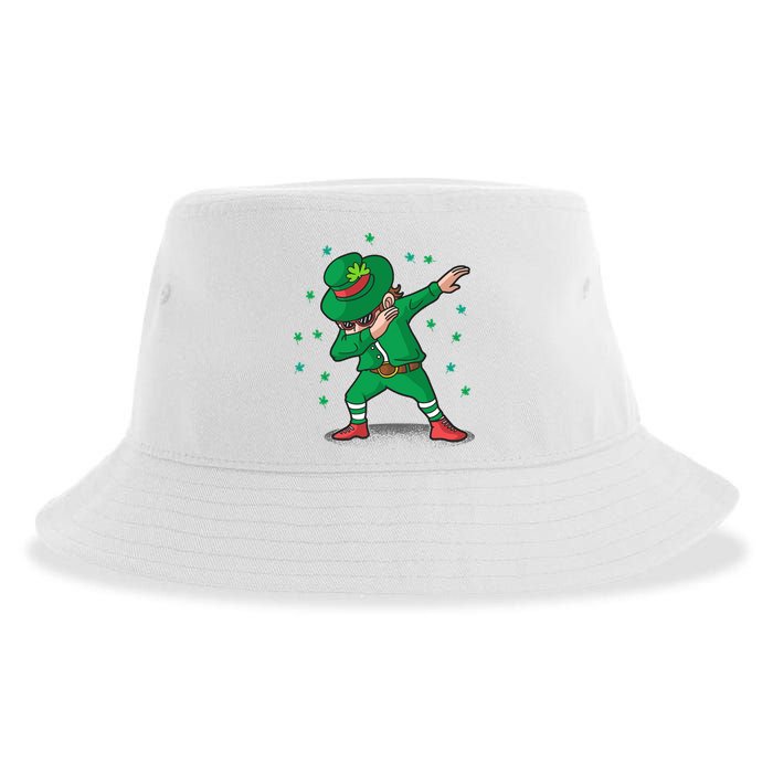Leprechaun Dab St Patrick's Day Party Sustainable Bucket Hat