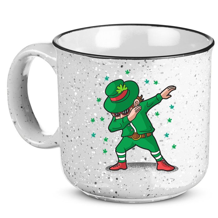 Leprechaun Dab St Patrick's Day Party 15oz Campfire Ceramic Mug