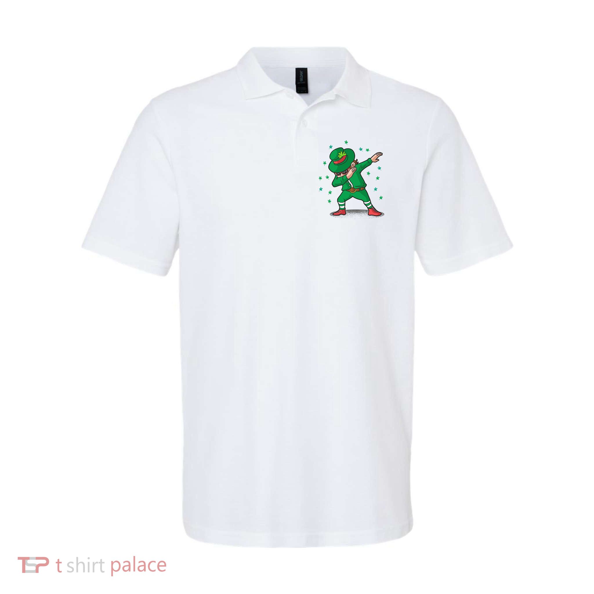 Leprechaun Dab St Patrick's Day Party Polo