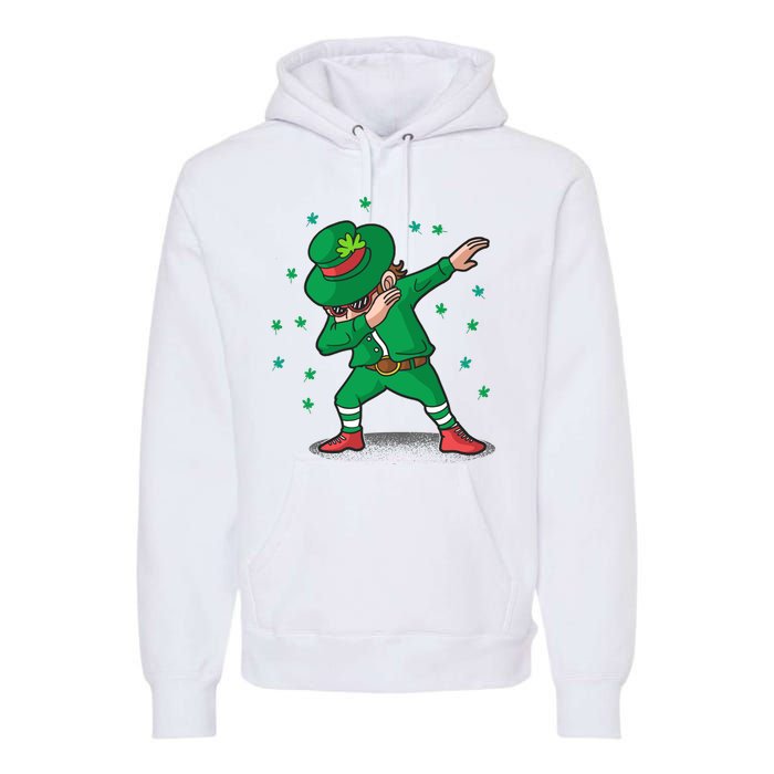 Leprechaun Dab St Patrick's Day Party Premium Hoodie