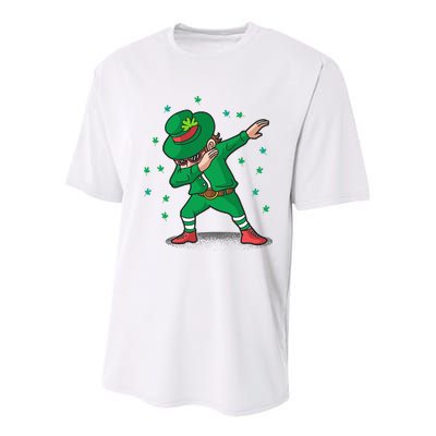 Leprechaun Dab St Patrick's Day Party Youth Performance Sprint T-Shirt
