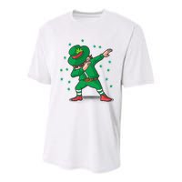 Leprechaun Dab St Patrick's Day Party Youth Performance Sprint T-Shirt