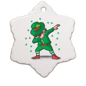 Leprechaun Dab St Patrick's Day Party Ceramic Star Ornament