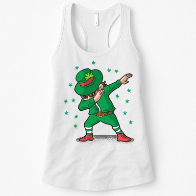 Leprechaun Dab St Patrick's Day Party Womens Tank Top