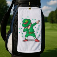 Leprechaun Dab St Patrick's Day Party Golf Towel