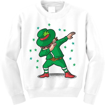 Leprechaun Dab St Patrick's Day Party Kids Sweatshirt
