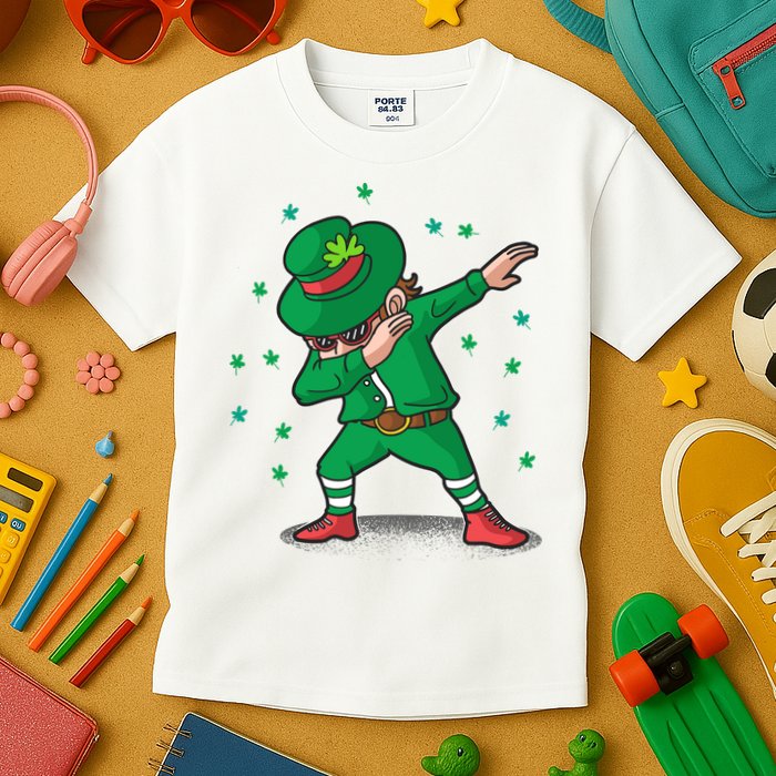 Leprechaun Dab St Patrick's Day Party Kids T-Shirt