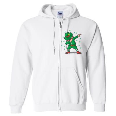 Leprechaun Dab St Patrick's Day Party Full Zip Hoodie