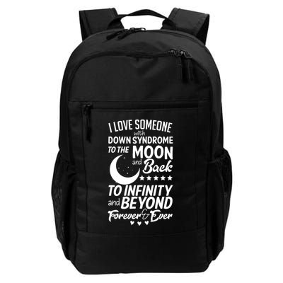 Love Someone With Down Syndrome Moon And Back Backpack