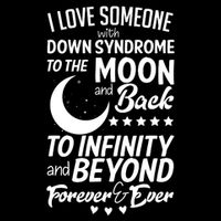Love Someone With Down Syndrome Moon And Back Sustainable Bucket Hat