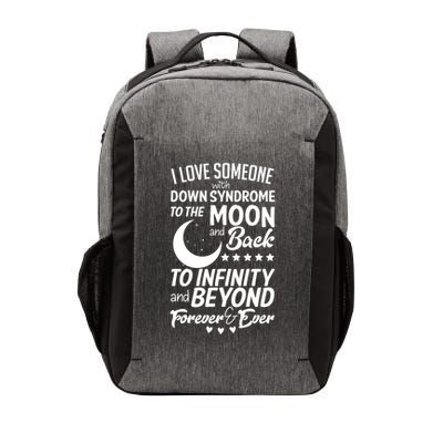 Love Someone With Down Syndrome Moon And Back Vector Backpack