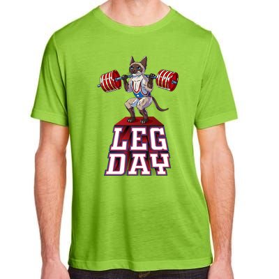 Leg Day Siamese Weight Lifting Squat Gym Gift Adult ChromaSoft Performance T-Shirt