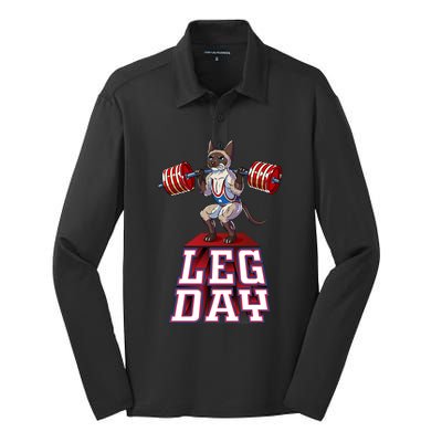 Leg Day Siamese Weight Lifting Squat Gym Gift Silk Touch Performance Long Sleeve Polo