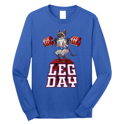 Leg Day Siamese Weight Lifting Squat Gym Gift Long Sleeve Shirt