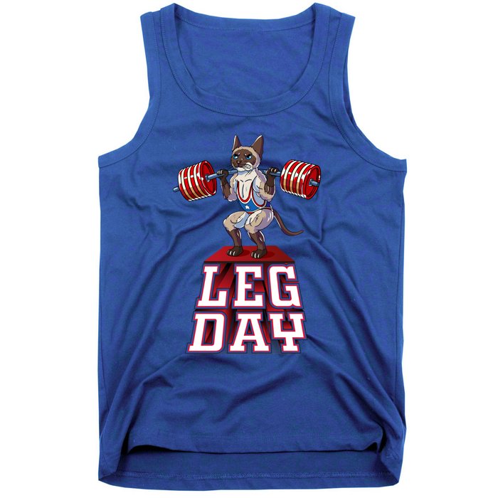 Leg Day Siamese Weight Lifting Squat Gym Gift Tank Top