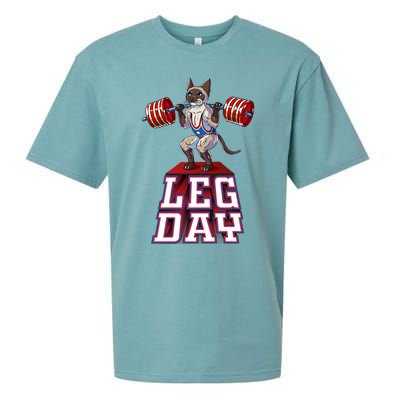 Leg Day Siamese Weight Lifting Squat Gym Gift Sueded Cloud Jersey T-Shirt