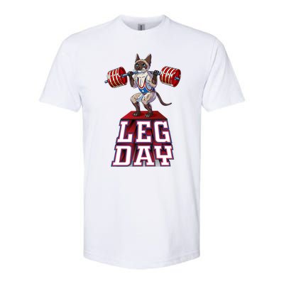 Leg Day Siamese Weight Lifting Squat Gym Gift Softstyle CVC T-Shirt