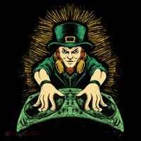 Leprechaun Dj St Patricks Flatbill Hat