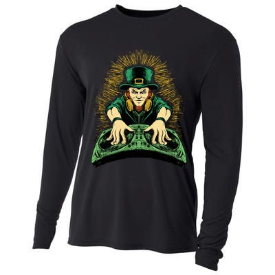 Leprechaun Dj St Patricks Cooling Performance Long Sleeve Crew