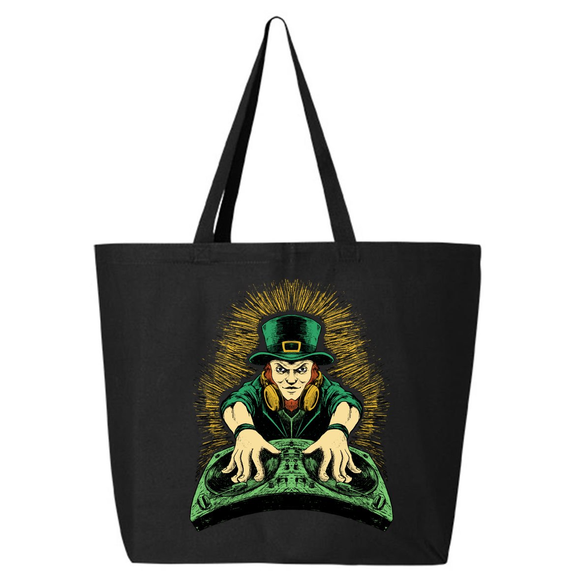 Leprechaun Dj St Patricks 25L Jumbo Tote