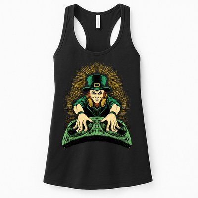 Leprechaun Dj St Patricks Womens Tank Top