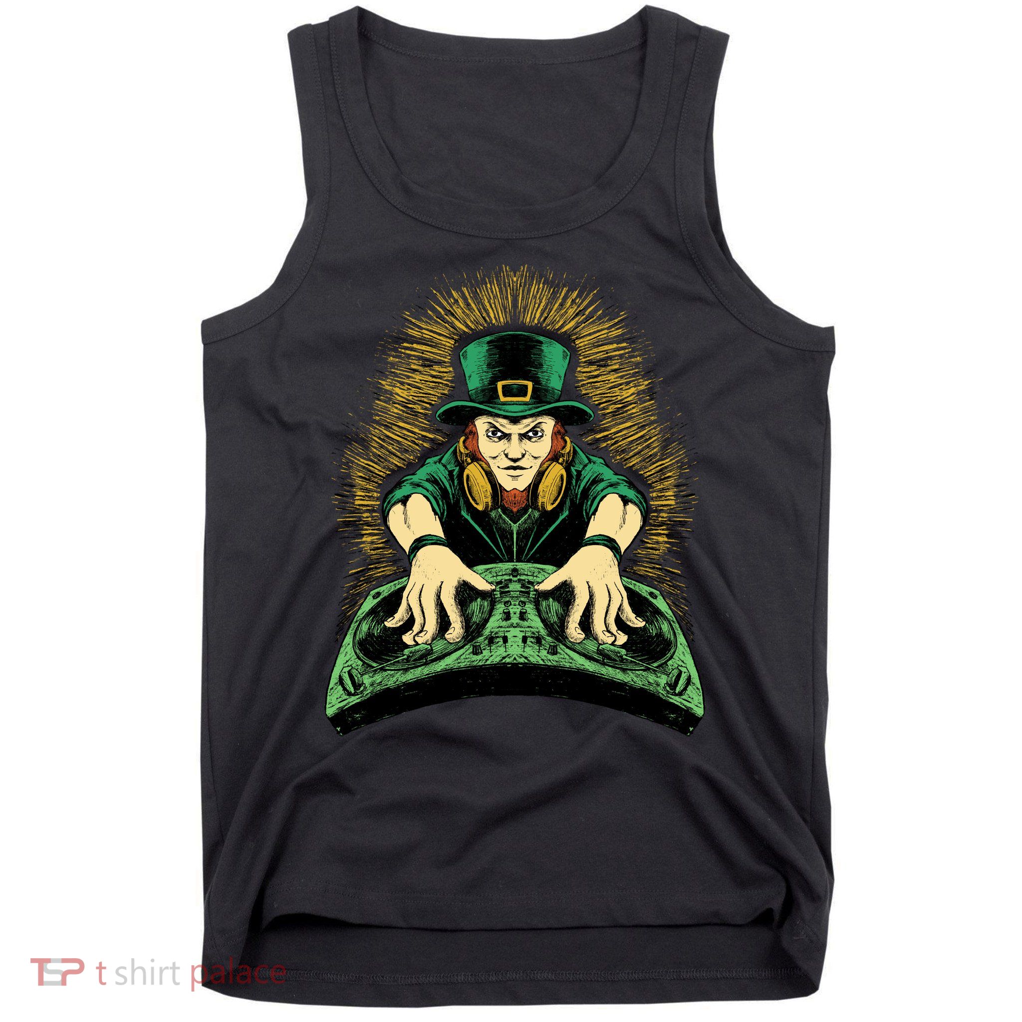 Leprechaun Dj St Patricks Tank Top