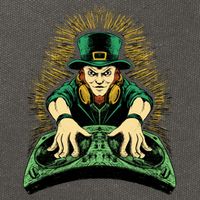 Leprechaun Dj St Patricks Cotton Canvas Backpack