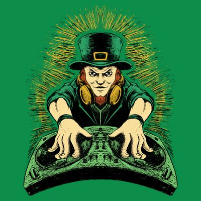 Leprechaun Dj St Patricks T-Shirt