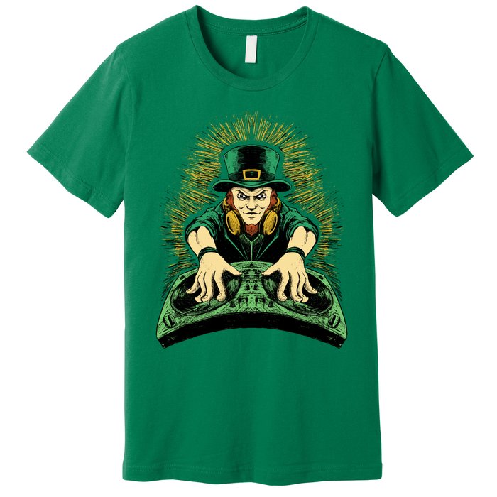 Leprechaun Dj St Patricks Premium T-Shirt