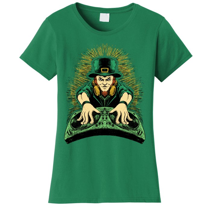 Leprechaun Dj St Patricks Women's T-Shirt