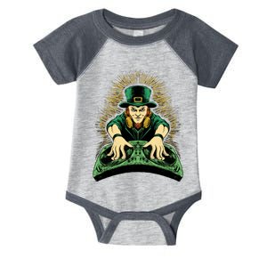 Leprechaun Dj St Patricks Infant Baby Jersey Bodysuit