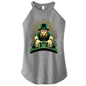 Leprechaun Dj St Patricks Women's Perfect Tri Rocker Tank