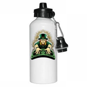 Leprechaun Dj St Patricks Aluminum Water Bottle