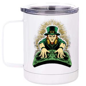 Leprechaun Dj St Patricks 12 oz Stainless Steel Tumbler Cup