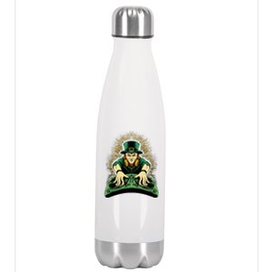 Leprechaun Dj St Patricks Stainless Steel Insulated Water Bottle