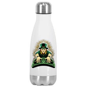 Leprechaun Dj St Patricks Stainless Steel Insulated Water Bottle