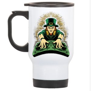 Leprechaun Dj St Patricks Stainless Steel Travel Mug